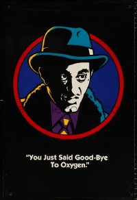 6r612 DICK TRACY teaser DS 1sh 1990 cool art of Al Pacino as Big Boy Caprice, say goodbye to oxygen!