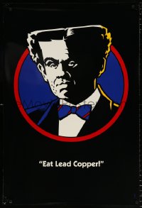 6r614 DICK TRACY teaser DS 1sh 1990 cool art of William Forsythe as Flattop, eat lead copper!