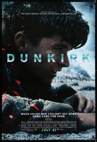 6r626 DUNKIRK advance DS 1sh 2017 Christopher Nolan, Tom Hardy, Murphy, different close-up!