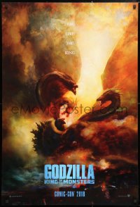 6r673 GODZILLA: KING OF THE MONSTERS teaser DS 1sh 2019 San Diego Comic Con Exclusive, ultra-rare!