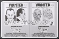 6r797 MONSTER SQUAD advance 1sh 1987 wacky wanted poster mugshot images of Dracula & the Mummy!