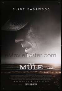 6r802 MULE advance DS 1sh 2018 Clint Eastwood in the title role as Earl Stone, nobody runs forever!