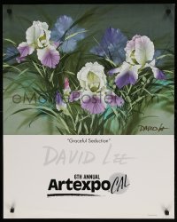 6r166 6TH ANNUAL ARTEXPO CAL signed 24x30 Taiwanese museum/art exhibition 1990s by artist David Lee!