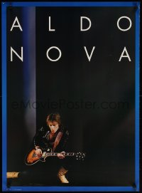 6r032 ALDO NOVA 24x33 music poster 1982 great full-length image of him with guitar!