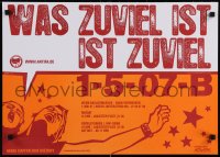 6r352 ANTIFASCHISTISCHE AKTION history style 17x23 German special poster 2007 Antifa network!