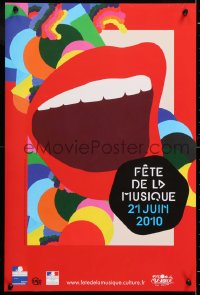 6r385 FETE DE LA MUSIQUE 16x23 French special poster 2010 wild art by Sylvia Tournerie!