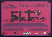 6r388 FLT FEST 17x23 German special poster 2012 gathering of woman, lesbians and transsexuals!