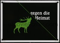 6r394 GEGEN DIE HEIMAT 17x23 German special poster 2000s cool green silhouette art of an elk!