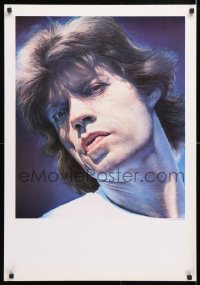 6r429 MICK JAGGER 23x33 Austrian special poster 1982 The Rolling Stones lead singer by Helnwein!
