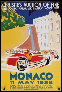 6r431 MONACO 20x30 English special poster 1988 art of race cars racing through Monte Carlo!