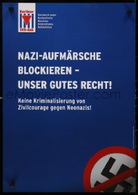 6r436 NAZI-AUFMARSCHE BLOCKIEREN 16x23 German special poster 2000s obstruct gathering of neo-Nazis