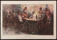 6r092 RAISE IN THE SOUTH 14x20 art print 1890s-1930s great art of a poker game played down south!