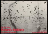 6r322 RICHARDS KORKBEIN 23x32 East German stage poster 1988 image of back and many birds!