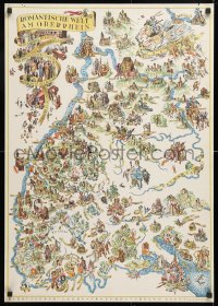 6r460 ROMANTISCHE WELT AM OBERRHEIN 2-sided 23x33 German special poster 1930s sights and sounds!