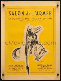 6r203 SALON DE L'ARMEE 12x16 French museum/art exhibition 1953 knight on horse by Raymond Henry!