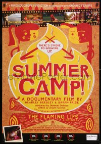 6r917 SUMMER CAMP! 1sh 2006 music by The Flaming Lips, camp documentary, great art and images!