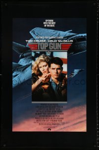 6r941 TOP GUN 1sh 1986 great image of Tom Cruise & Kelly McGillis, Navy fighter jets!