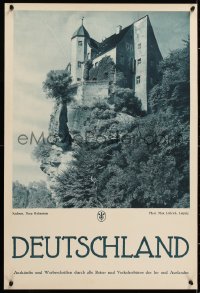 6r061 DEUTSCHLAND Hohnstein Castle style 20x29 German travel poster 1930s great images from Germany!