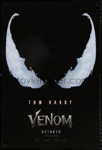 6r971 VENOM teaser DS 1sh 2018 Tom Hardy in the title role, eyes logo, RealD!