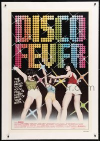 6s119 DISCO FEVER linen 1sh 1978 sexy dancing disco girls, you'll feel it in every part of your body!