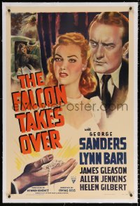 6s129 FALCON TAKES OVER linen 1sh 1942 1st screen version of Raymond Chandler's Farewell, My Lovely!