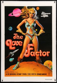6s223 LOVE FACTOR linen 1sh 1975 bedroom romp thru the fifth dimension, sexcitement in time & space!