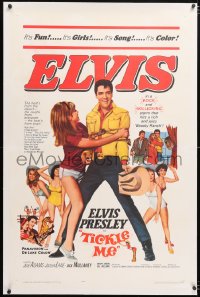 6s355 TICKLE ME linen 1sh 1965 Elvis Presley is fun, wild & wooly, spooky & full of joy & jive!