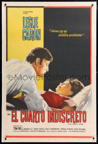 6t370 L-SHAPED ROOM linen Argentinean 1964 Leslie Caron, Tom Bell, directed by Bryan Forbes!