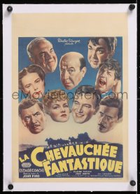 6t321 STAGECOACH linen 11x16 Belgian R1940s John Ford, different images of John Wayne & top cast!
