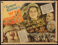 6t030 WEE WILLIE WINKIE linen style B 1/2sh 1937 John Ford, Shirley Temple, Rudyard Kipling, rare!