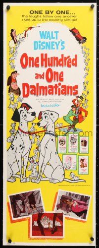 6t046 ONE HUNDRED & ONE DALMATIANS linen insert 1961 most classic Walt Disney canine family cartoon!