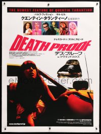 6t235 DEATH PROOF linen Japanese 29x41 2007 Tarantino's Grindhouse, Kurt Russell & cast + car!
