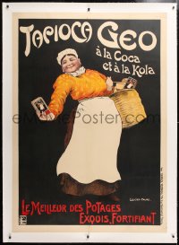 6t200 TAPIOCA GEO linen 40x56 French advertising poster 1900s great Louis Lucien Faure art!
