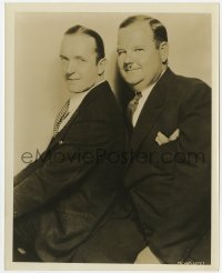 6w332 LAUREL & HARDY deluxe 8x10 still 1930s great portrait of Stan & Ollie without their hats!