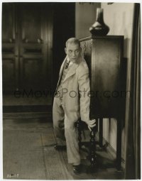 6w333 LONDON AFTER MIDNIGHT 7.25x9.25 still 1927 c/u of Lon Chaney Sr. sneaking, Tod Browning!