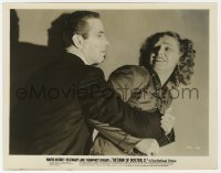 6w343 RETURN OF DOCTOR X 8x10.25 still 1939 c/u of Humphrey Bogart manhandling Rosemary Lane!
