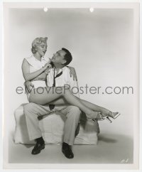6w345 SEVEN YEAR ITCH 8.25x10 still 1955 sexy Marilyn Monroe sits on Tom Ewell's lap, ultra rare!