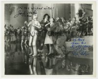 6w102 WIZARD OF OZ signed 8.25x10 REPRO still 1970s by Tin Man Jack Haley AND Scarecrow Ray Bolger!