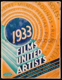 6w110 UNITED ARTISTS 1933 Spanish campaign book 1933 Mickey Mouse, Bela Lugosi in White Zombie!