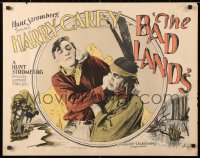 6w253 BAD LANDS 1/2sh 1925 Harry Carey in death struggle with Native American Indian, ultra rare!
