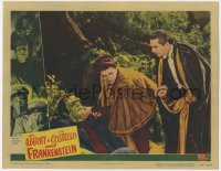 6w384 ABBOTT & COSTELLO MEET FRANKENSTEIN LC #4 1948 Aubert between Bela Lugosi & Strange, rare!
