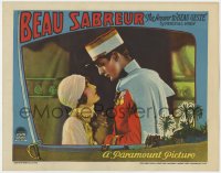 6w392 BEAU SABREUR LC 1928 Legionnaire Gary Cooper & Evelyn Brent in sequel to Beau Geste, rare!