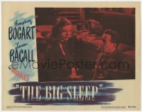 6w394 BIG SLEEP LC #2 1946 great c/u of bound Humphrey Bogart & sexy Lauren Bacall, Howard Hawks