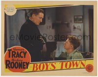 6w397 BOYS TOWN LC 1938 Spencer Tracy as Father Flannagan tells Mickey Rooney he'll be tough!