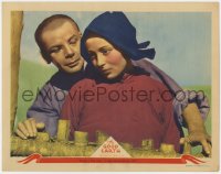 6w435 GOOD EARTH LC 1937 great close up of Asian Paul Muni & Luise Rainer, Peal S. Buck!