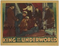 6w448 KING OF THE UNDERWORLD LC 1939 Humphrey Bogart surrounded by men with guns & Kay Francis!