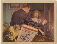 6w464 OF HUMAN BONDAGE LC 1934 Leslie Howard stops Bette Davis from closing the door on him!