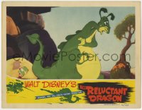 6w476 RELUCTANT DRAGON LC 1941 Walt Disney animation documentary, art of dragon scared of child!