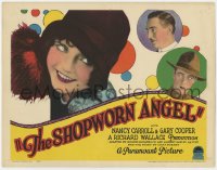 6w375 SHOPWORN ANGEL TC 1928 portraits of pretty Nancy Carroll, Gary Cooper & Lukas, ultra rare!