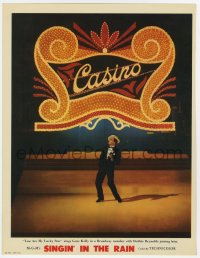 6w487 SINGIN' IN THE RAIN photolobby 1952 Gene Kelly sings You Are My Lucky Star by Casino sign!